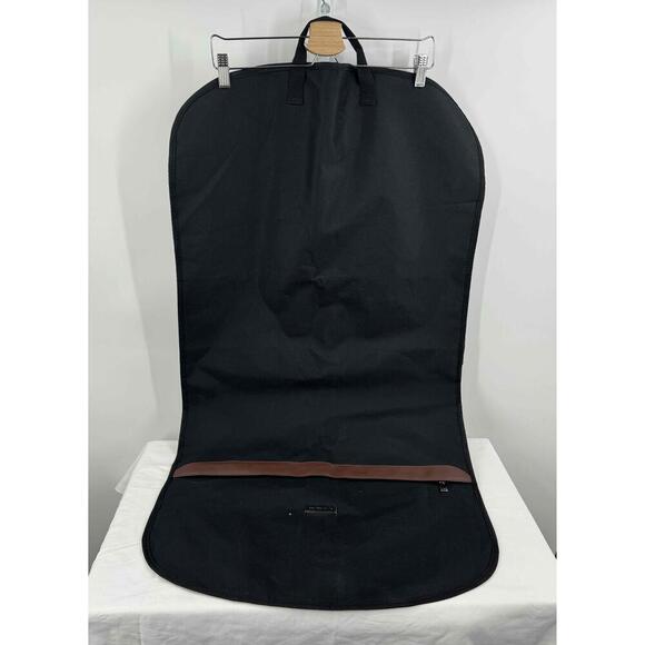 London Fog Brown Black Stripes Zipper‎ Closure Garment Bag - Picture 2 of 6